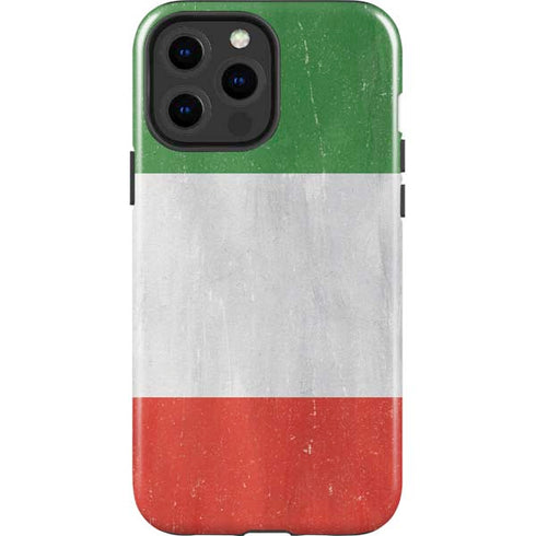 Italy Flag Distressed iPhone 15 Pro Max Impact Case